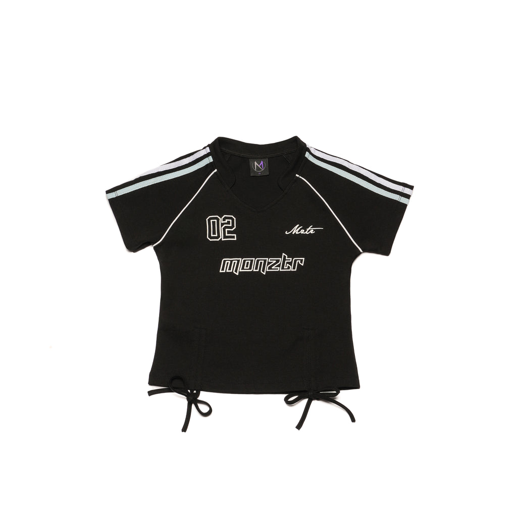 MONZTR Jersey Crop Top (Black)