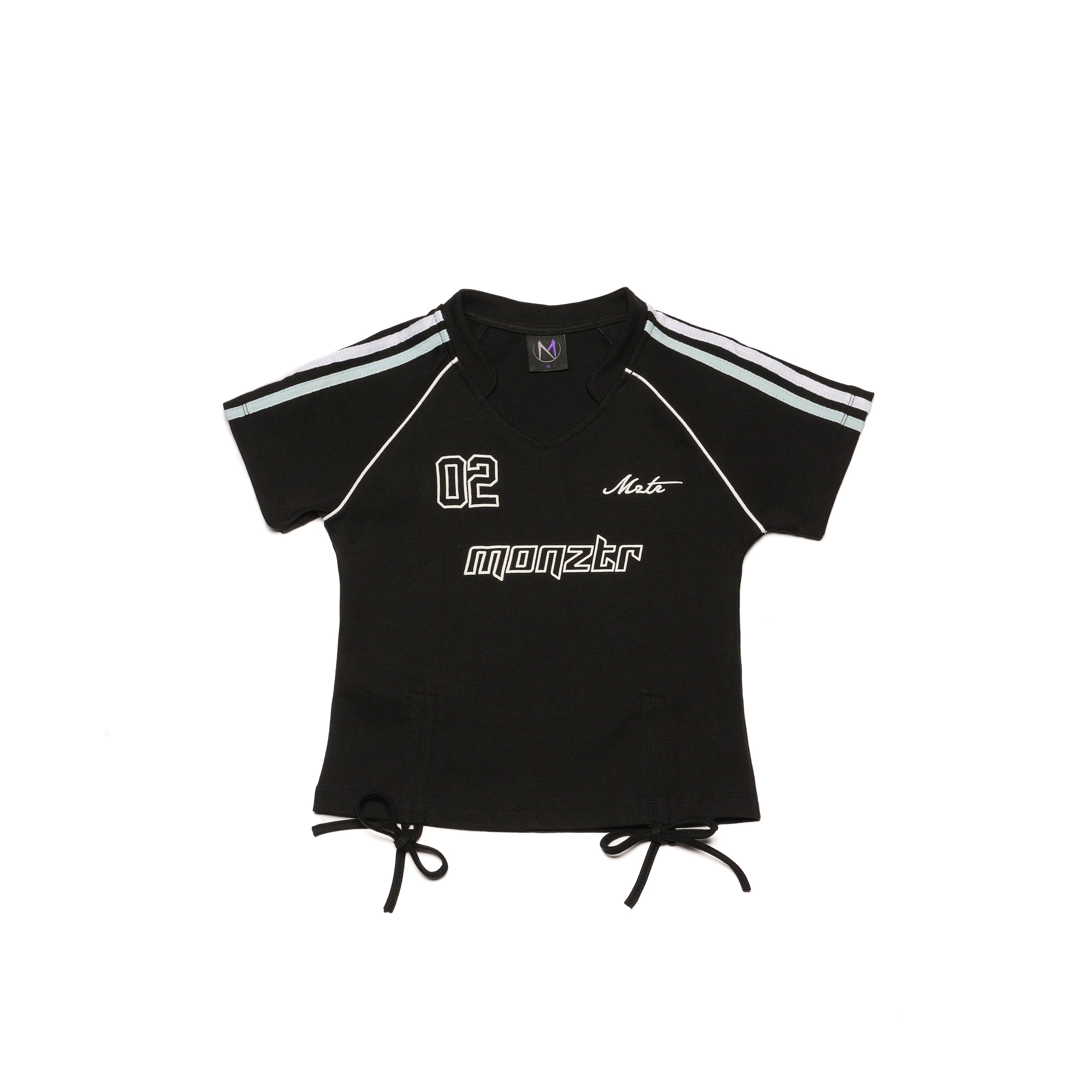 MONZTR Jersey Crop Top (Black)
