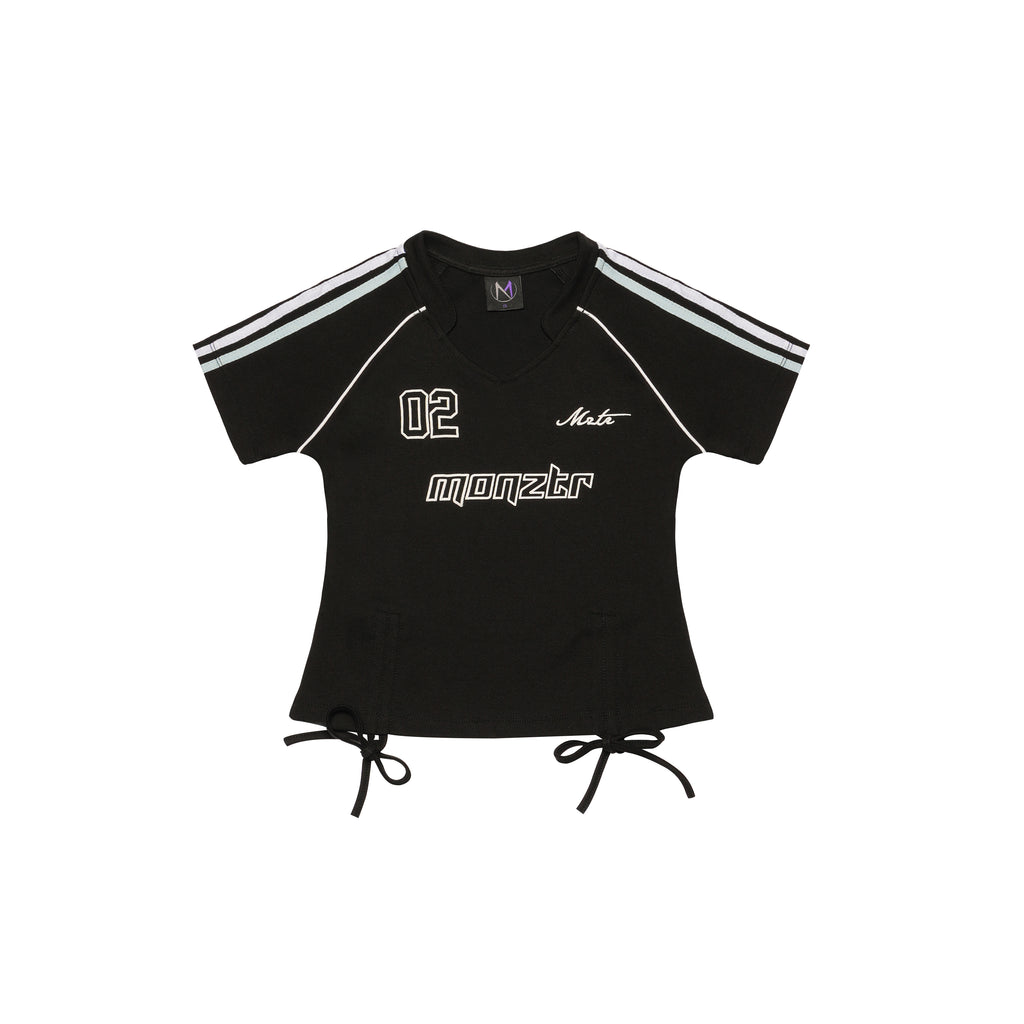 MONZTR Jersey Crop Top (Black)