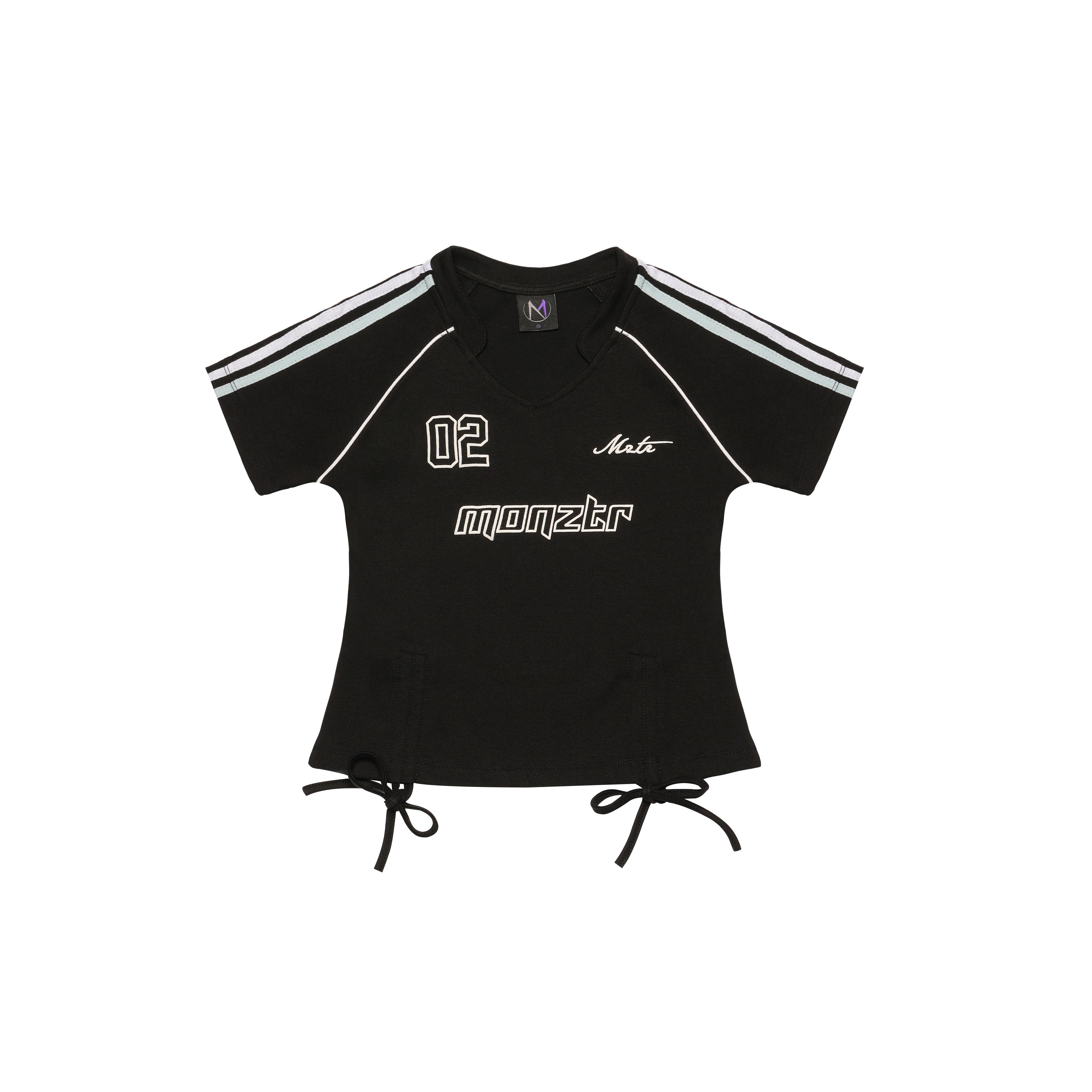 MONZTR Jersey Crop Top (Black)