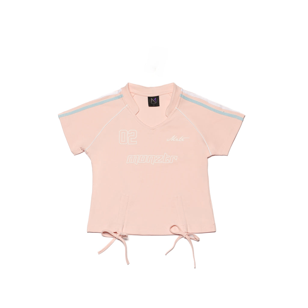 MONZTR Jersey Crop Top (Pink)